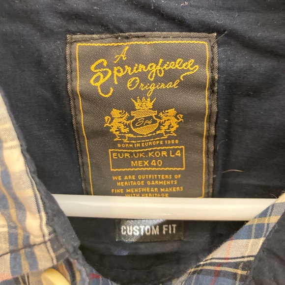 Springfield Button Down Shirt Size 40 / Medium - Picture 3 of 5